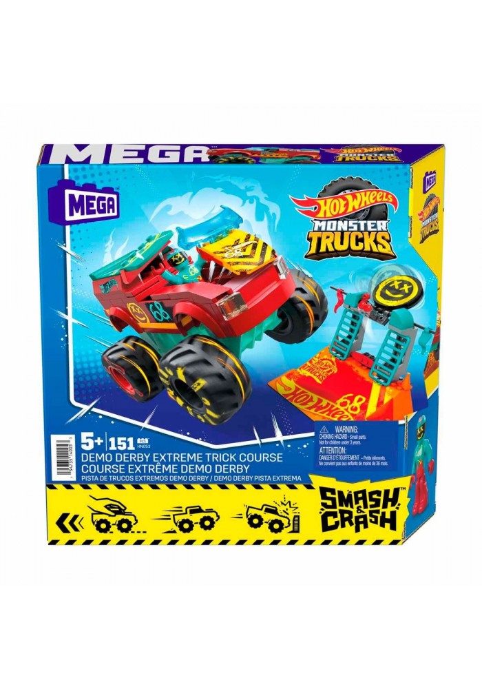 HNG53 MEGA Hot Wheels® Smash N Crash Demo Derby Extreme Çarpışma Seti