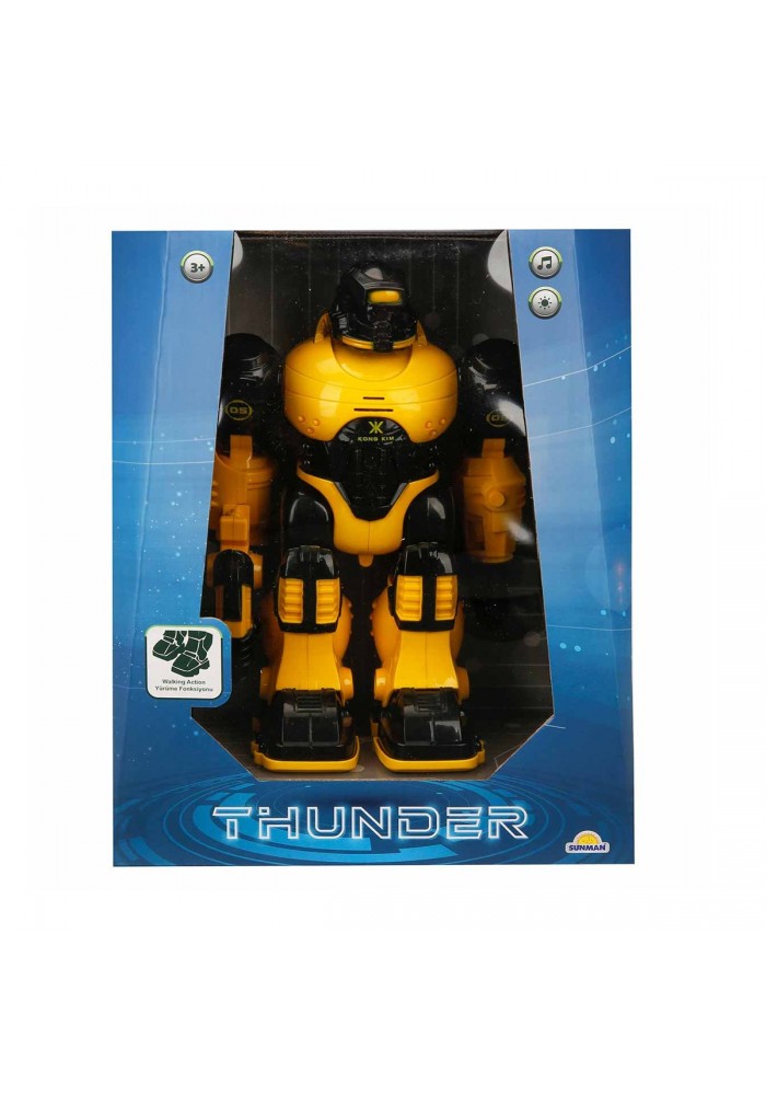 2388 Sunman, Thunderbolt Sesli ve Işıklı Robot 25 cm