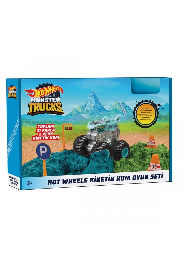 HHJ36 Hot Wheels Monster Trucks Kinetik Kum Oyun Seti - Kampanya fiyatlı ürün