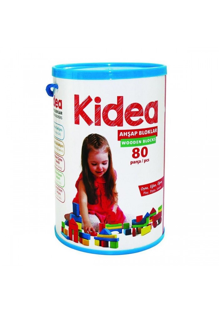 KID-1003 Chiva, Ahşap Bloklar 80 Parça