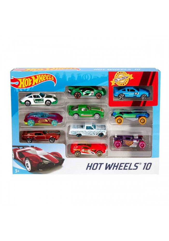54886 Hot Wheels 10'lu Araba Seti - Karışık Asorti