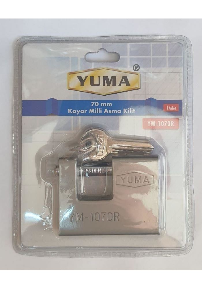 Yuma YM 1070R  Kayar Milli Asma Kilit 70 mm
