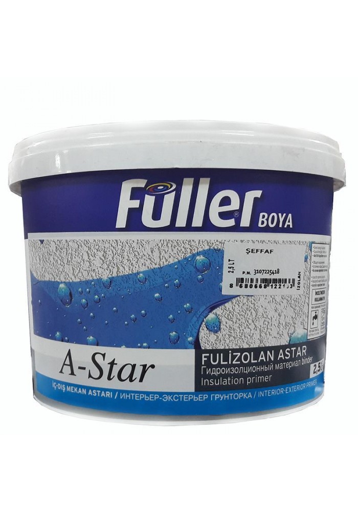Füller A-Star Fulizolan İç / Dış Cephe Astarı Şeffaf 2,5 Litre