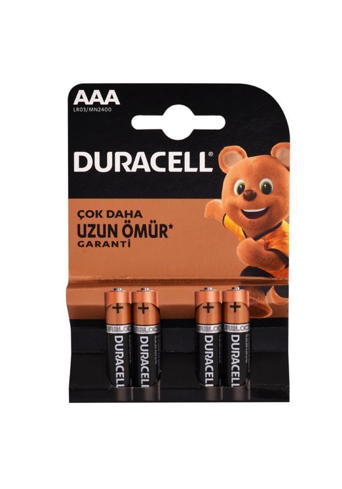 Duracell Alkalin Pil AAA 4'' lü Paket