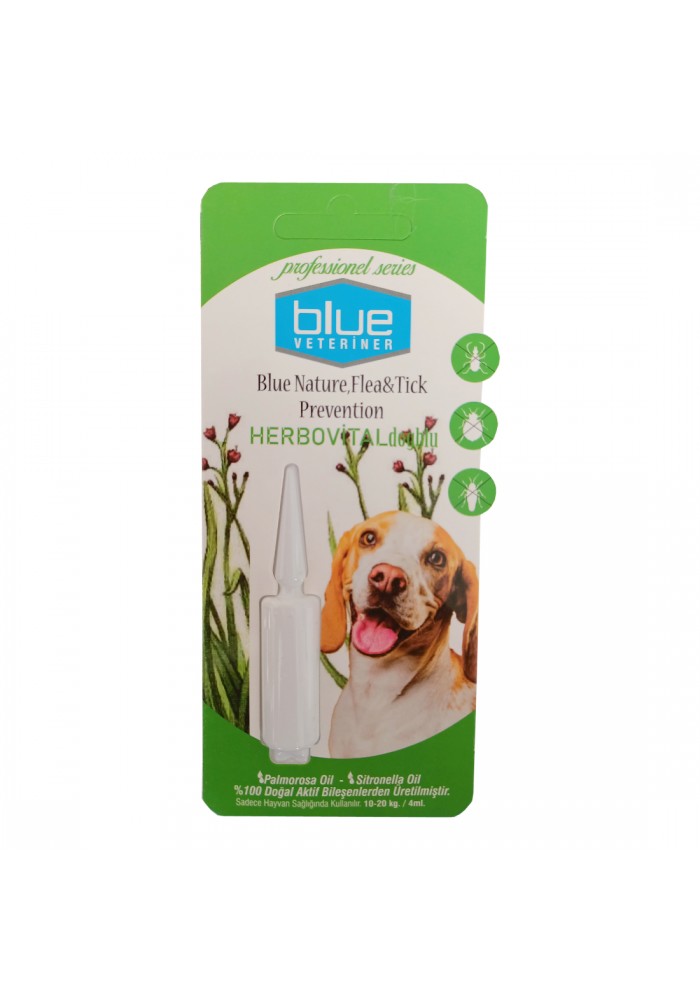 Blue Veteriner Herbiovital Bitkisel Köpek Damlası 4 ml ( 10-20 kg )