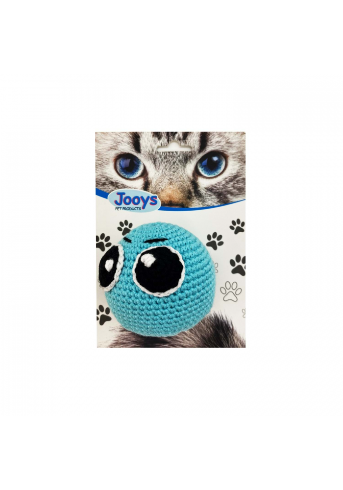 Markapet Kedi Oyuncağı Duygusal Örgü Emoji 7-7 cm Açık Mavi