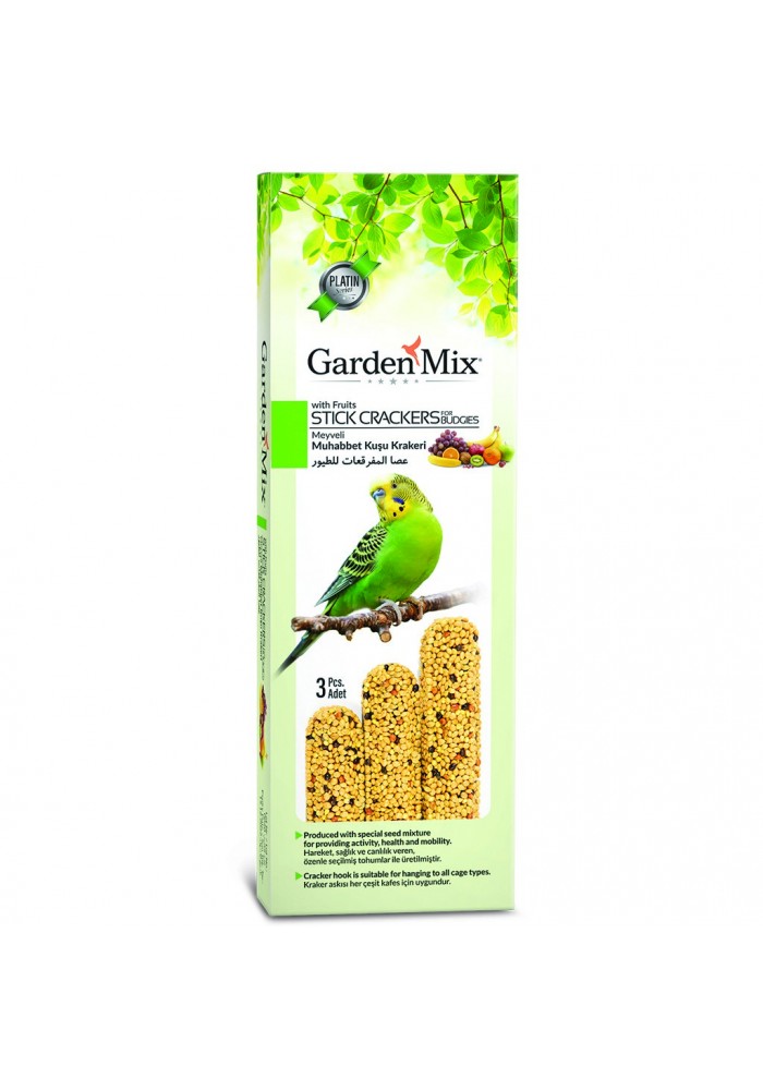 Garden Mix Platin Meyveli Kuş Krakeri 3 lü