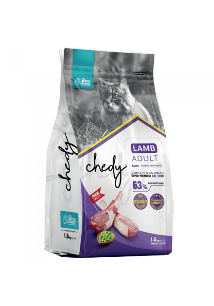 Chedy Super Premium Kuzu Etli Yetişkin Kedi Maması 1.5 Kg