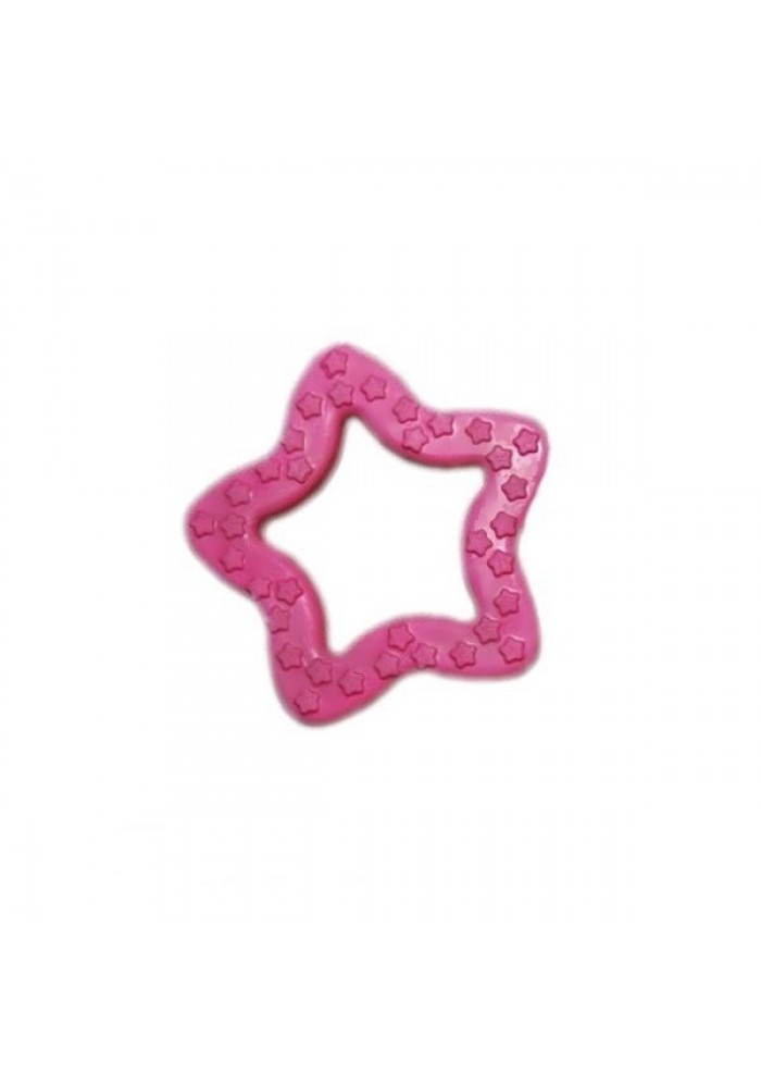 Köpek diş bakım oyuncağı yıldız şeklinde 8 cm Pembe