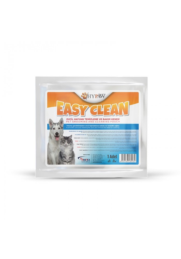 HYPAW Clean Wipes Kedi ve Köpekler için Temizleme ve Bakım Kesesi 23x15cm