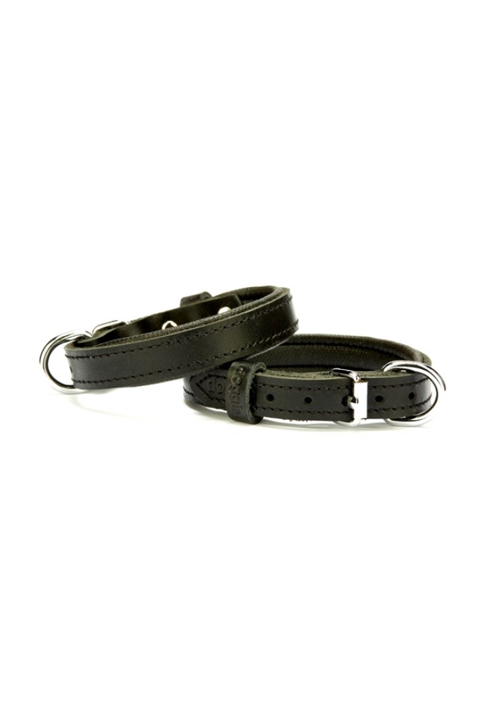 Doggie Comfort Deri Köpek Boyun Tasması 1,5x 25-33 cm Siyah