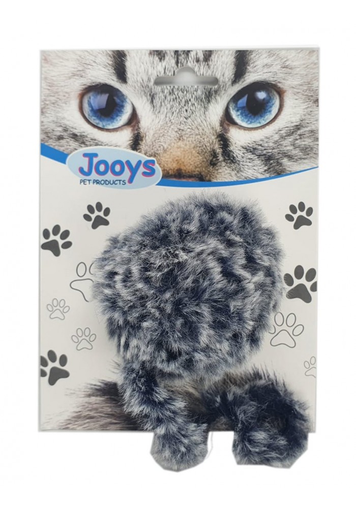 Markapet Jooys Kürklü Tıkırtılı Kedi Topu 7 x 20 cm