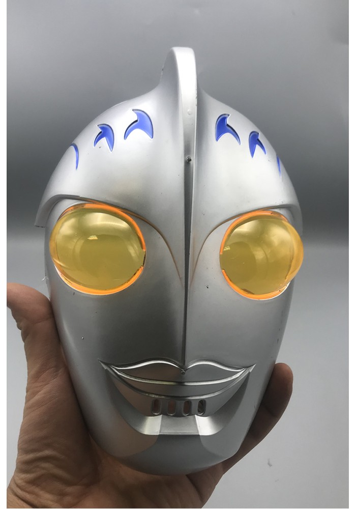 Cadılar Bayramı Pörtlek Göz Camlı Uzaylı Maskesi - Robot Maskesi 24x16 Cm