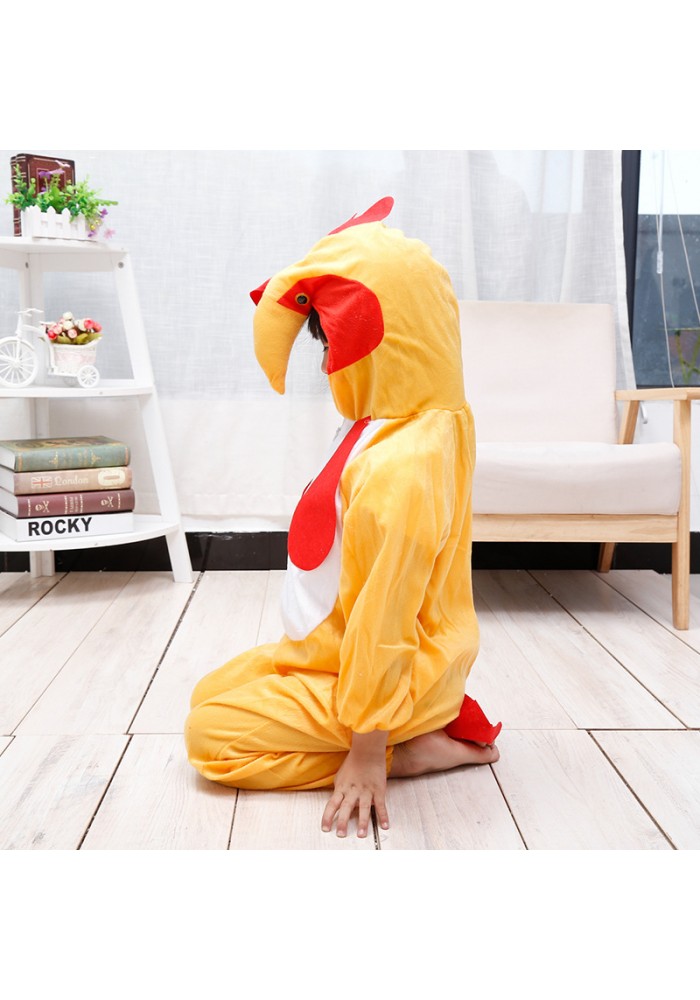 çocuk Horoz Kostümü - Tavuk Kostümü 2-3 Yaş 80 Cm
