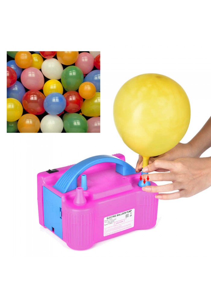 Elektrikli Balon Pompası çift Uçlu çift çıkışlı Balon Makinası