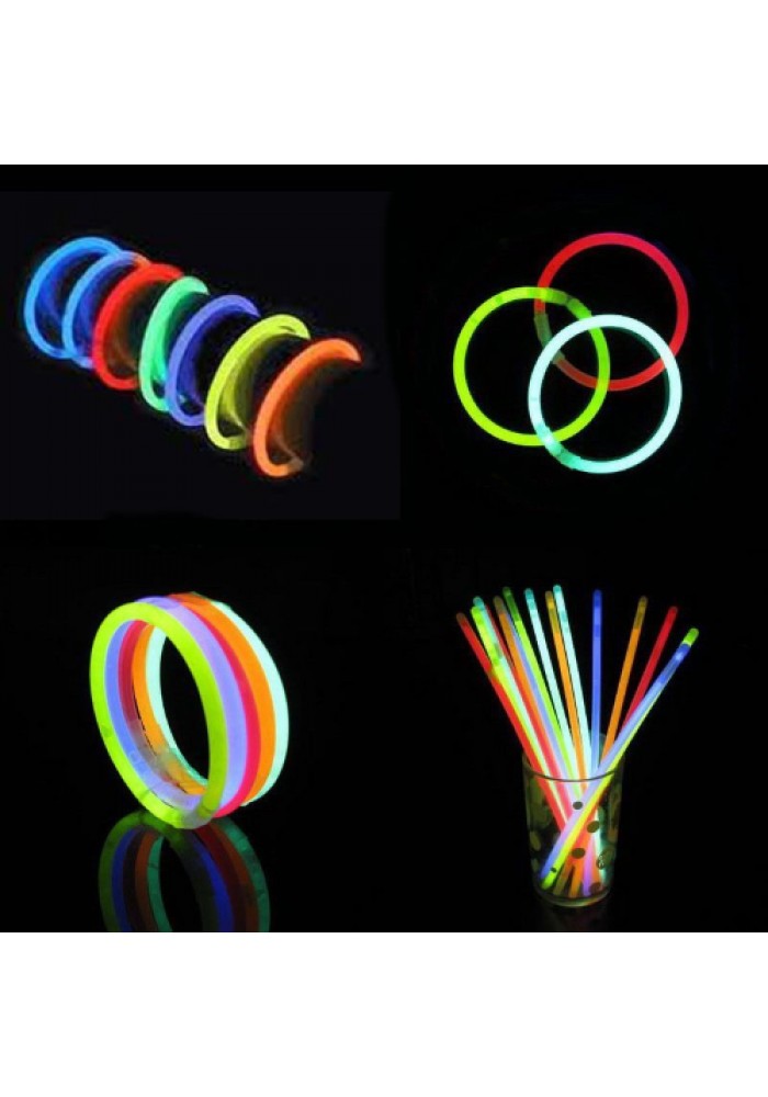 Glow Fosforlu Neon Bileklik 50 Adet