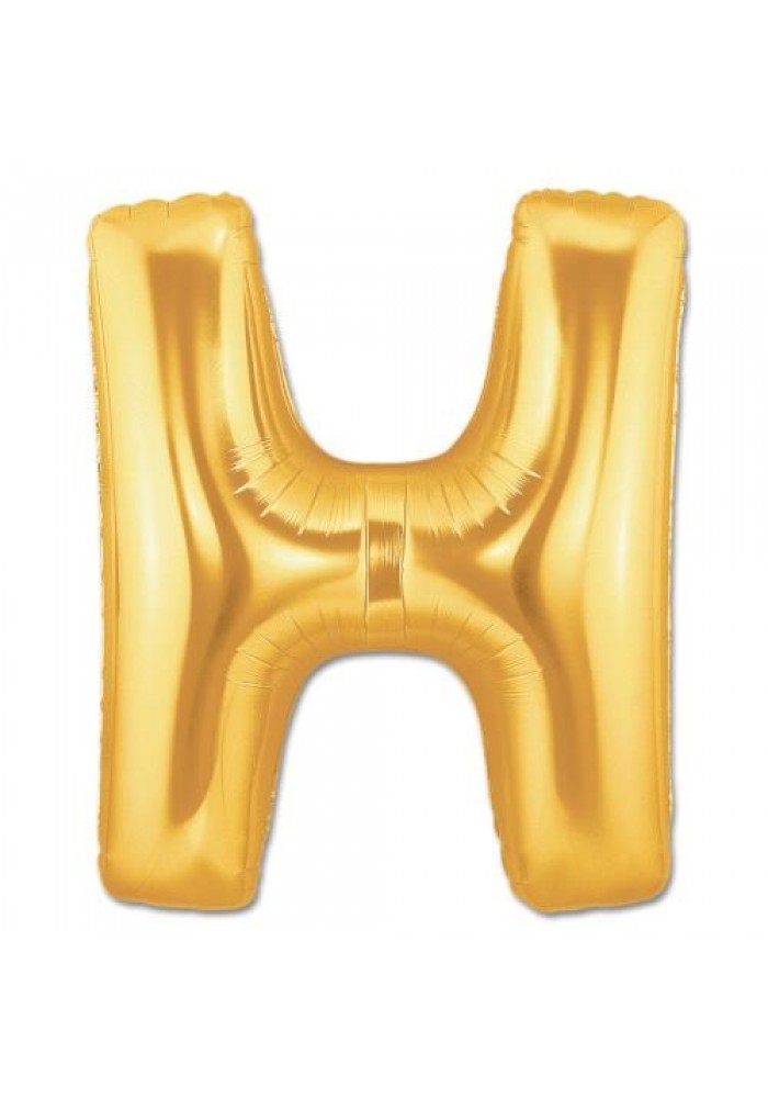H Harf Folyo Balon Altın Renk  40 Inç