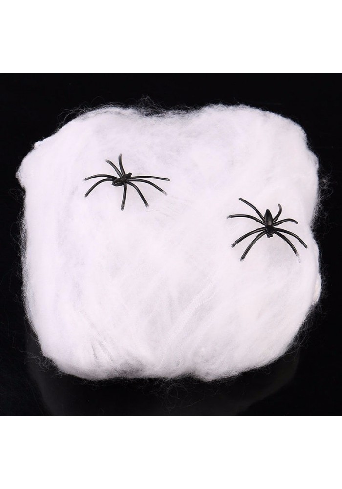 Beyaz Renk örümcek Ağ Ve Siyah örümcekler Seti 20 Gr
