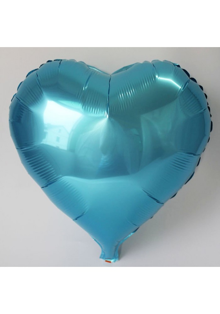 Kalp Balon Folyo Açık Mavi 45 Cm 18 Inç
