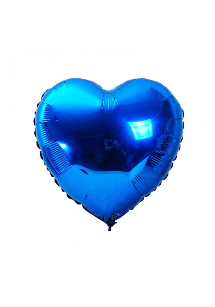 Kalp Balon Folyo Mavi 60 Cm 24 Inç