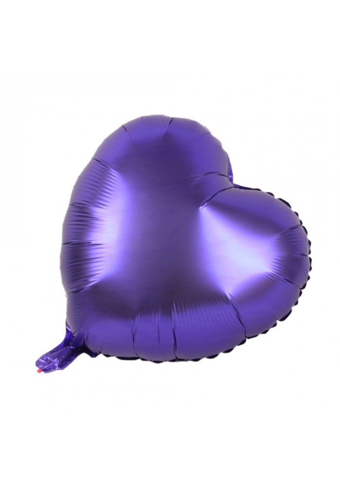 Kalp Balon Folyo Mor 60 Cm 24 Inç