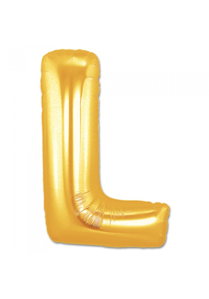 L Harf Folyo Balon Altın Renk  40 Inç