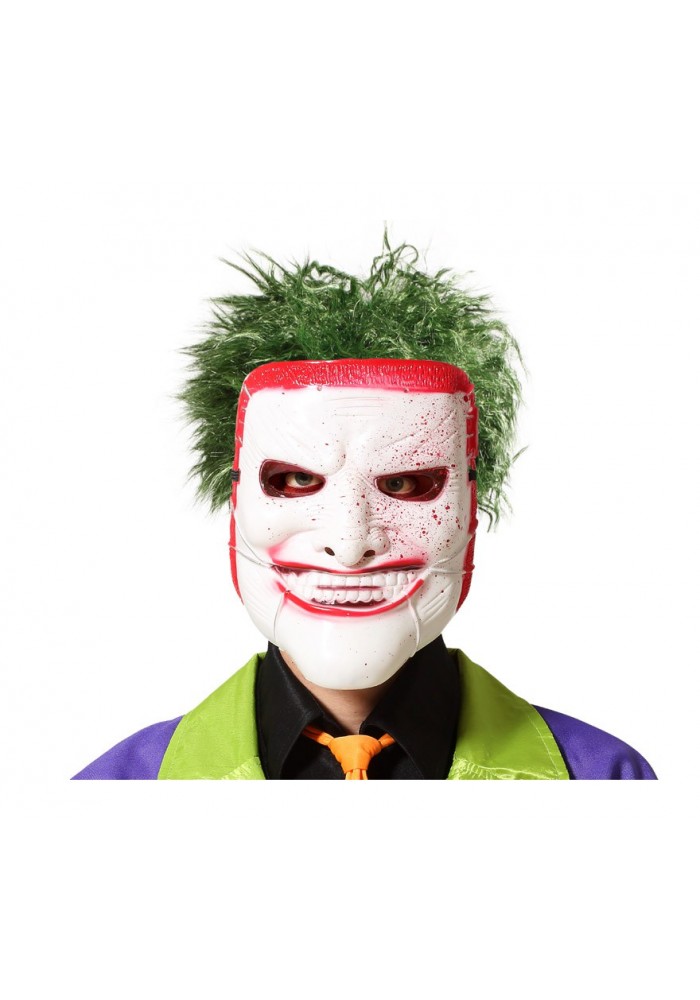 Reçine ölüm Joker Maskesi Kanlı 23x18 Cm