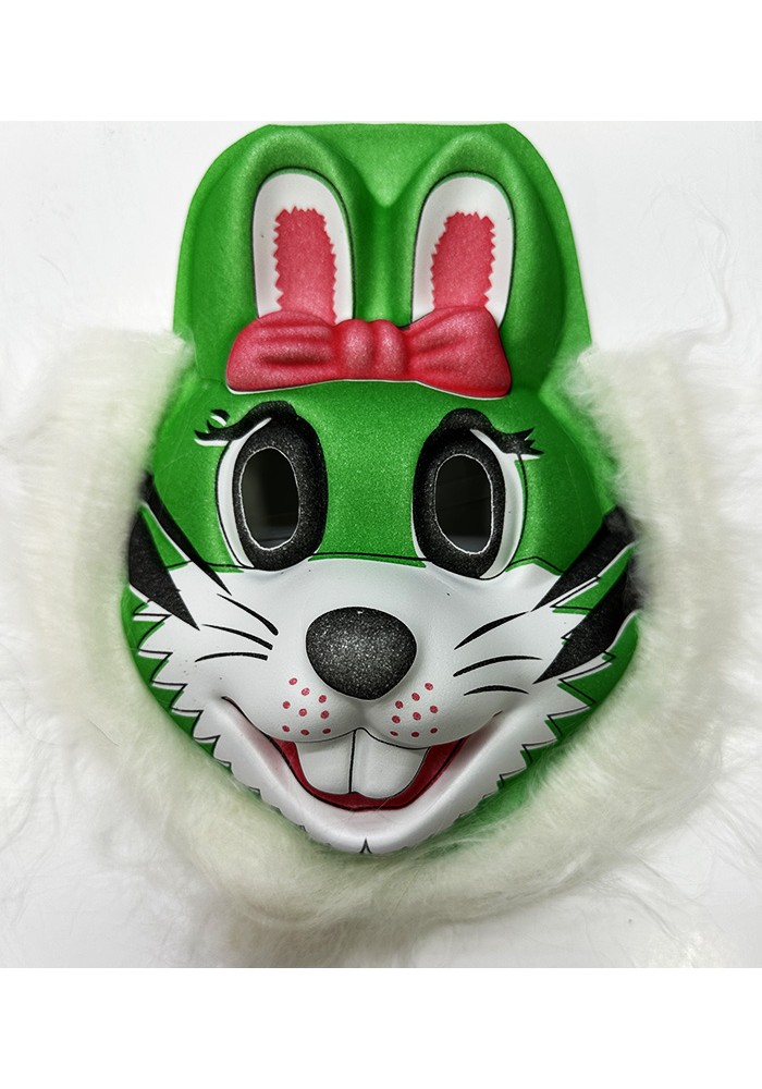 Tavşan Maskesi Sevimli Yeşil Renk Yetişkin çocuk Uyumlu Model 6