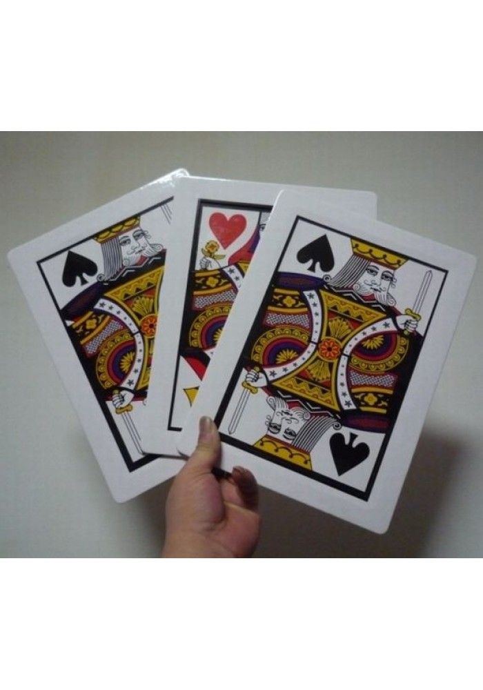 üç Kart Monte Sihirbazlık Oyunu  Basit Etkileyici Sihirbazlık Oyunu 0040- 3 Kart Fiyatı