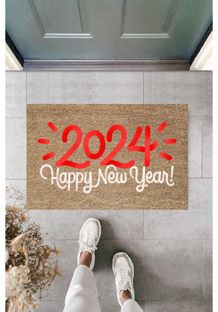 Kapı önü Paspası Yeni Yıl Konsepti Dijital Baskı Py-175111214