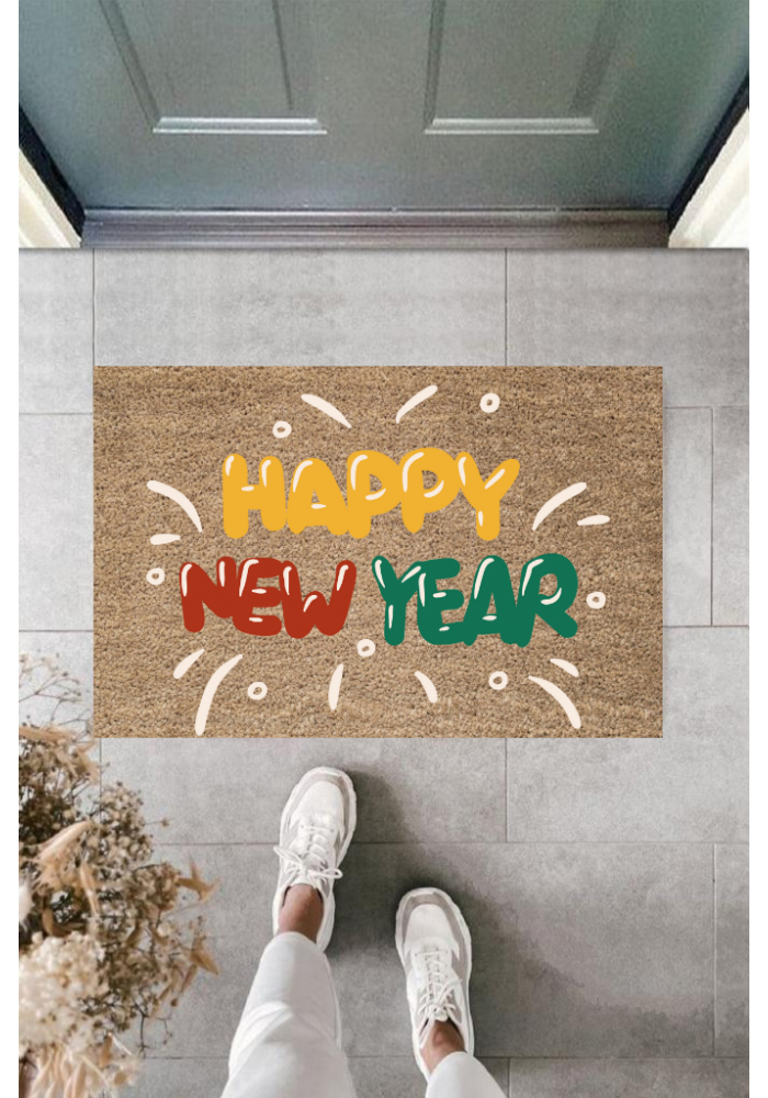 Kapı önü Paspası Yeni Yıl Konsepti Dijital Baskı Py-175111220