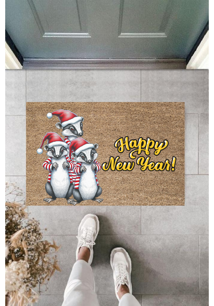 Kapı önü Paspası Yeni Yıl Konsepti Dijital Baskı Py-175111233
