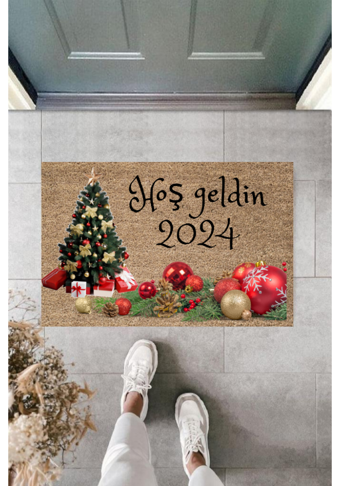Kapı önü Paspası Yeni Yıl Konsepti Dijital Baskı Py-175111245