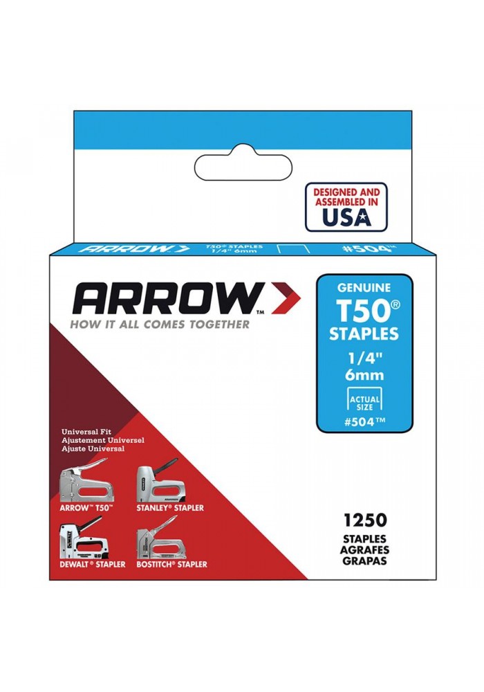 Arrow AR504 6mm 1250 Adet Profesyonel Zımba Teli