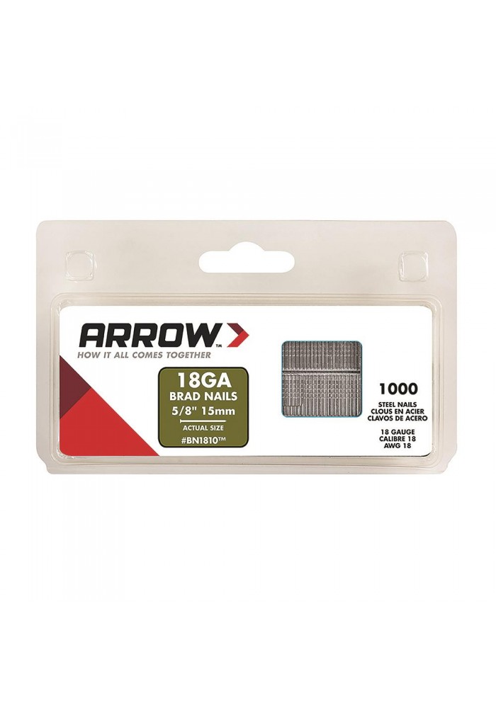 Arrow BN1810 15mm 1000 Adet Profesyonel Kesik Başlı Çivi
