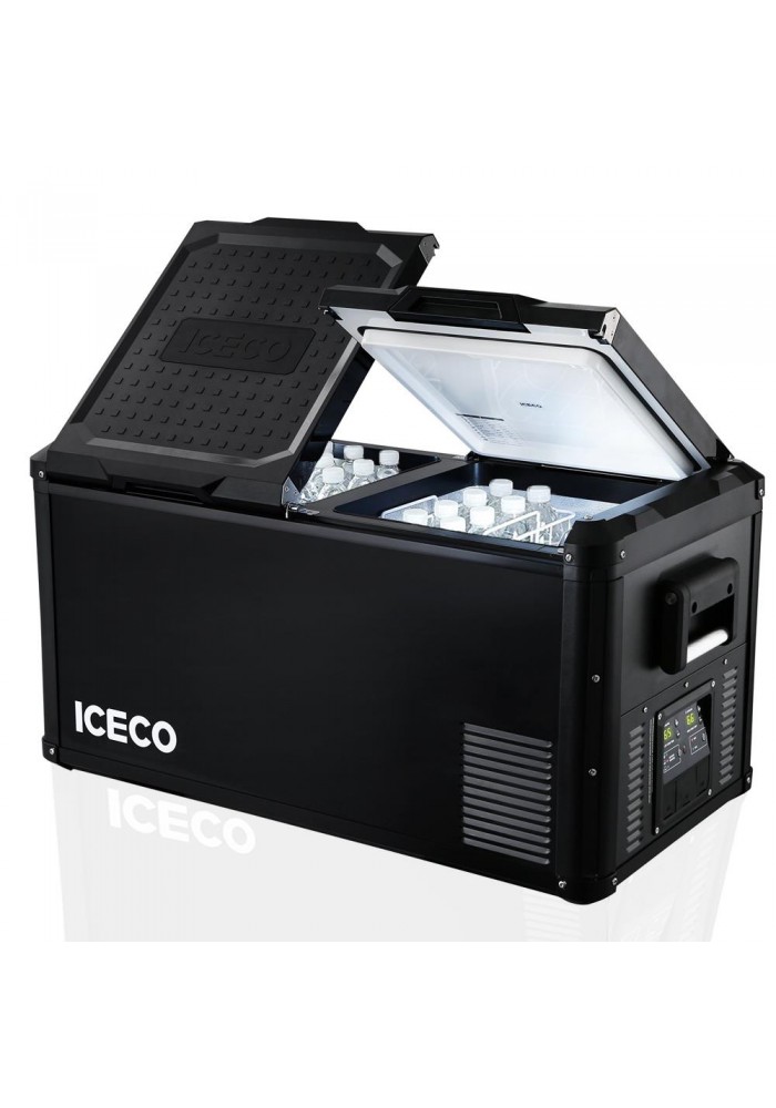 ICECO VL90PROD 12/24Volt 220Volt 90 Litre Çift Bölmeli Outdoor Kompresörlü Oto Buzdolabı/Dondurucu