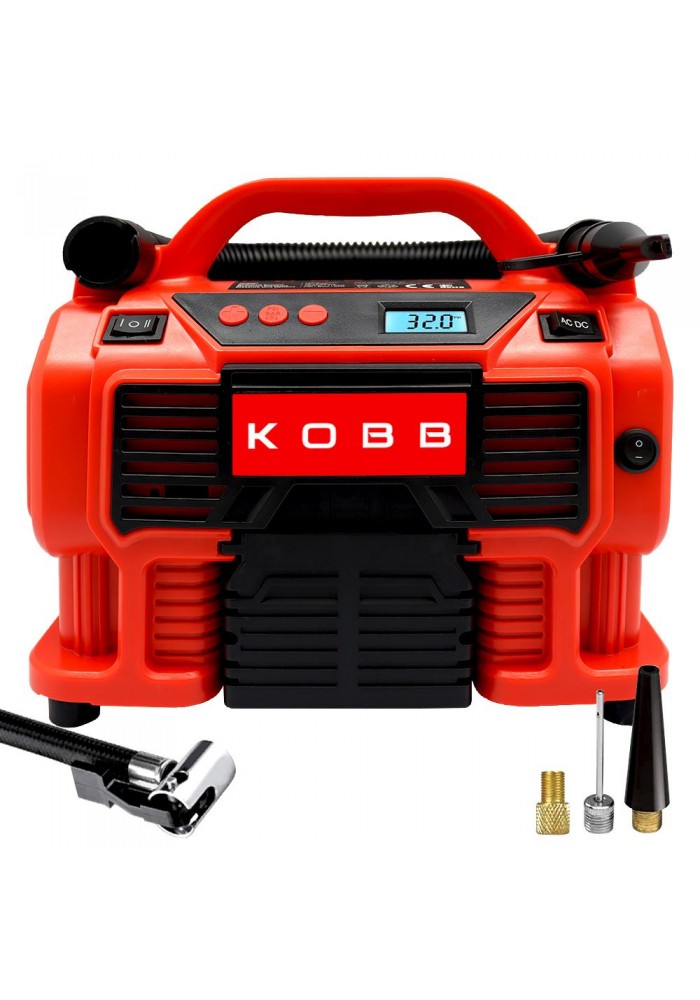 KOBB KB300 12Volt/220Volt 160 PSI Dijital Basınç Göstergeli Lastik & Yatak Şişirme Pompası