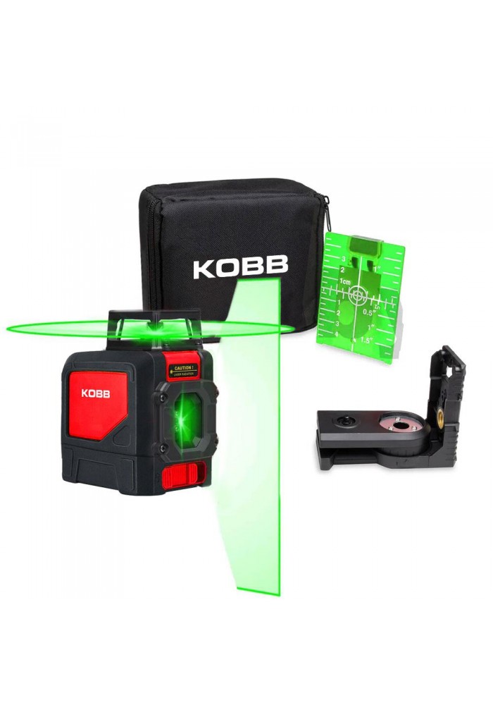 KOBB KBL30G 25 Metre Profesyonel Yatay 360° ve Dikey Otomatik Hizalamalı Yeşil Çapraz Çizgi Lazer Distomat