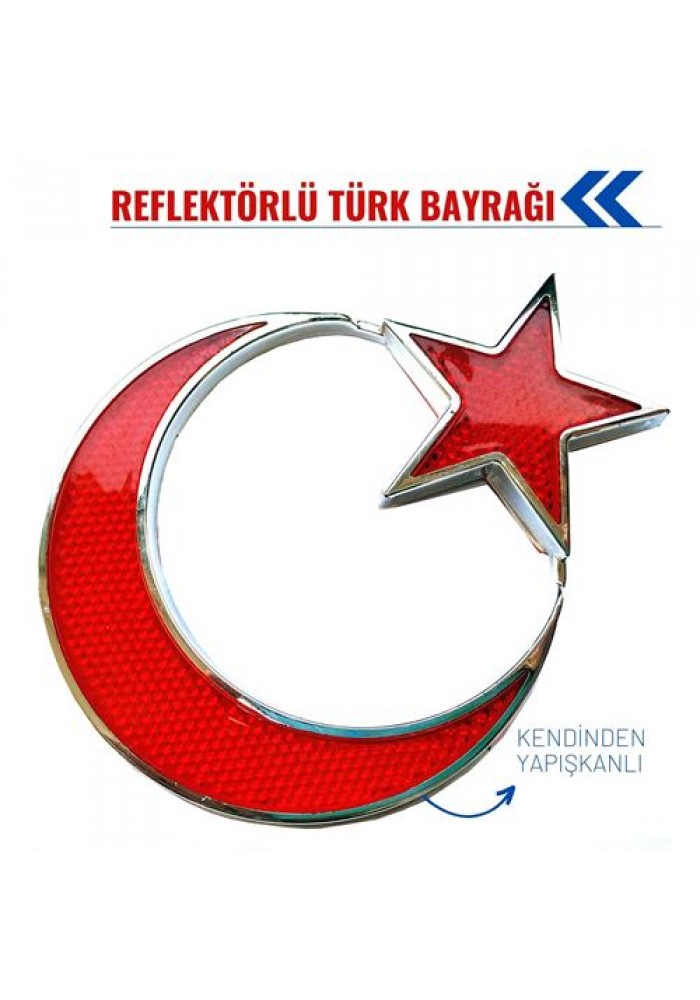 ModaCar Türk Bayrağı Reflektörlü Arma 427260