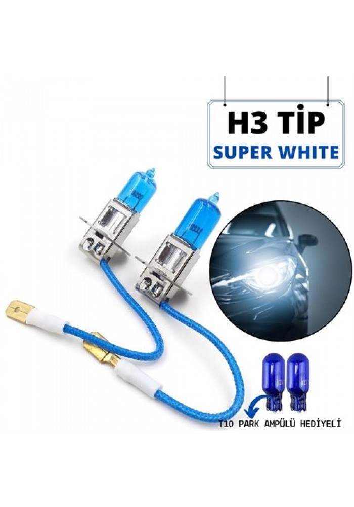 ModaCar H3 Tip Beyaz Işık Far Ampül T10 Park Ampül Seti  428632