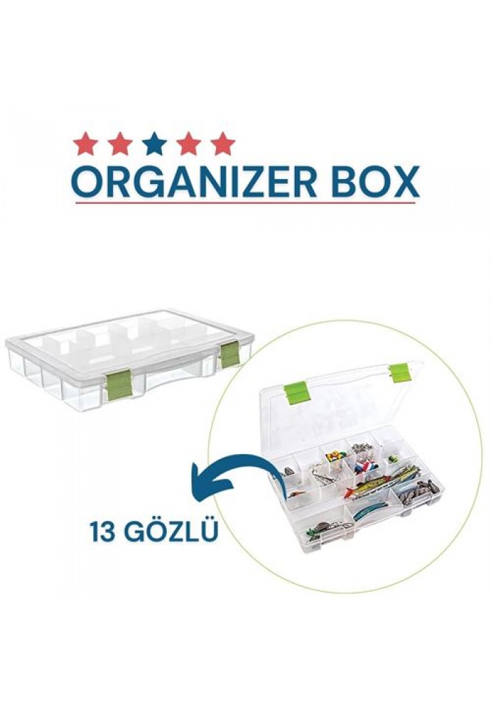 6 ADET 13 Gözlü Organizer Box Paolelli Design 718198