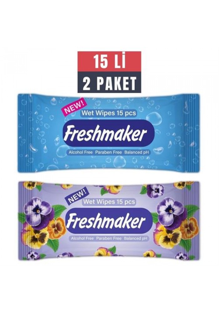 24+4 ADET FreshMaker 15 li Islak Mendil