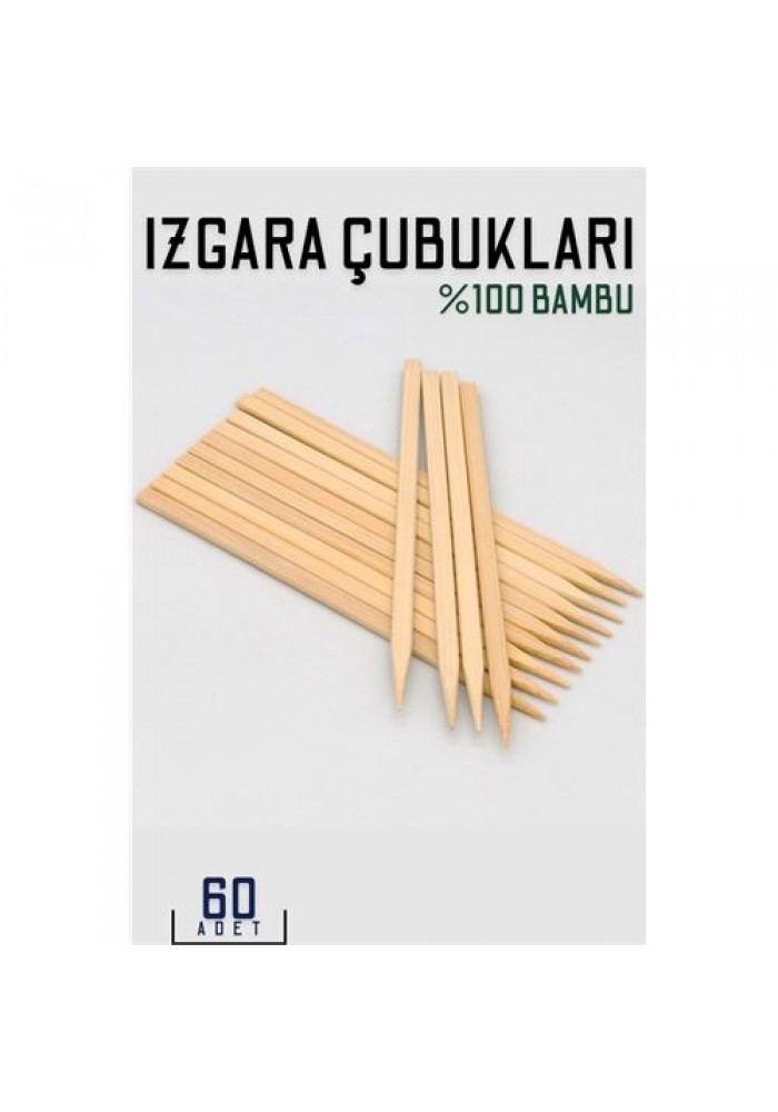 Izgara Mangal Bambu Çubuk 60 ADET 718639
