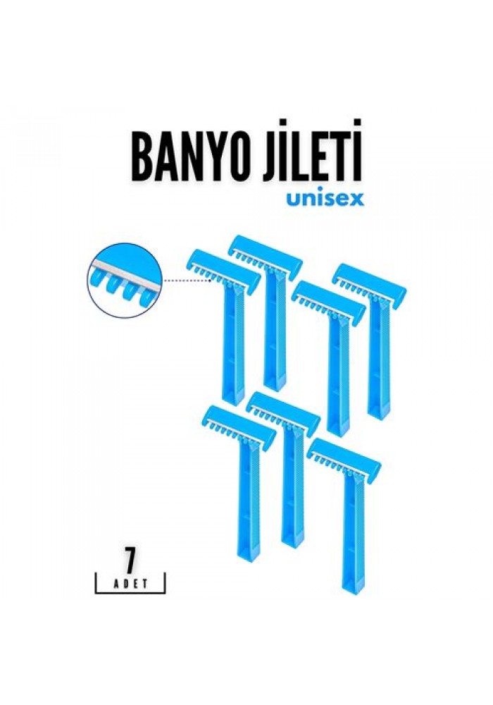 Banyo Jileti Unisex 7 li PAKET 718710